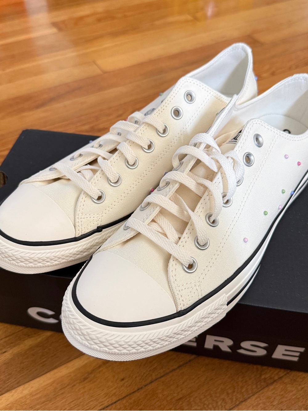 Converse CTAS OX Shoes Egret Fresh Cut Canvas Men’s Size 10.5 Sneakers A17872F